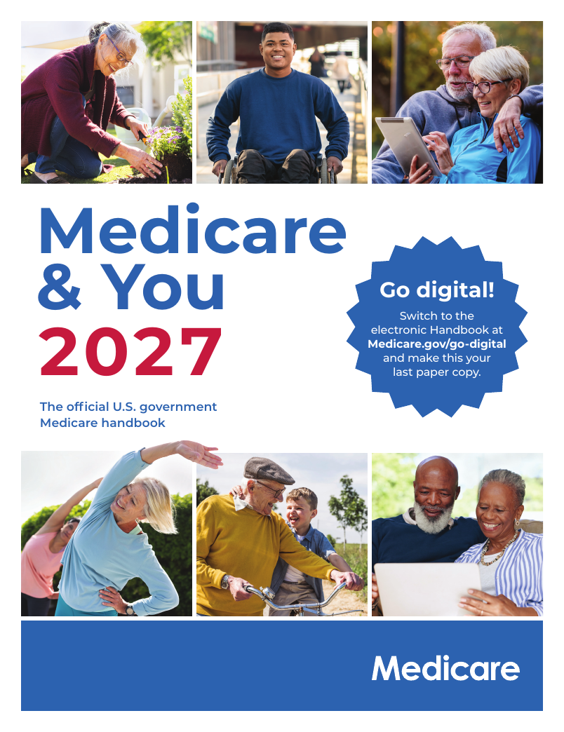 Cover of the official Medicare & You 2027 handbook